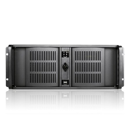 Istarusa 4U Compact Stylish Rackmount Chassis w/ 1000W Redundant Power Supply D-406-100R3N